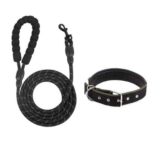 Adjustable Dog Leash & Collar Set for All Breeds - MeowGo