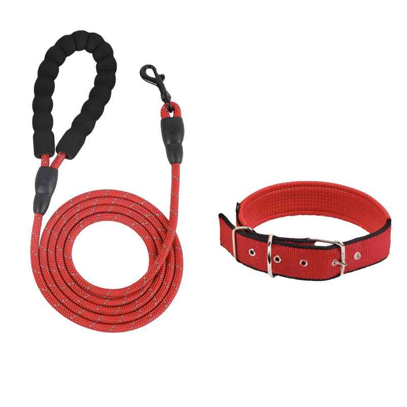 Adjustable Dog Leash & Collar Set for All Breeds - MeowGo