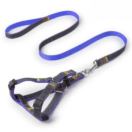 Durable Stitched Dog Harness and Leash Set - MeowGo