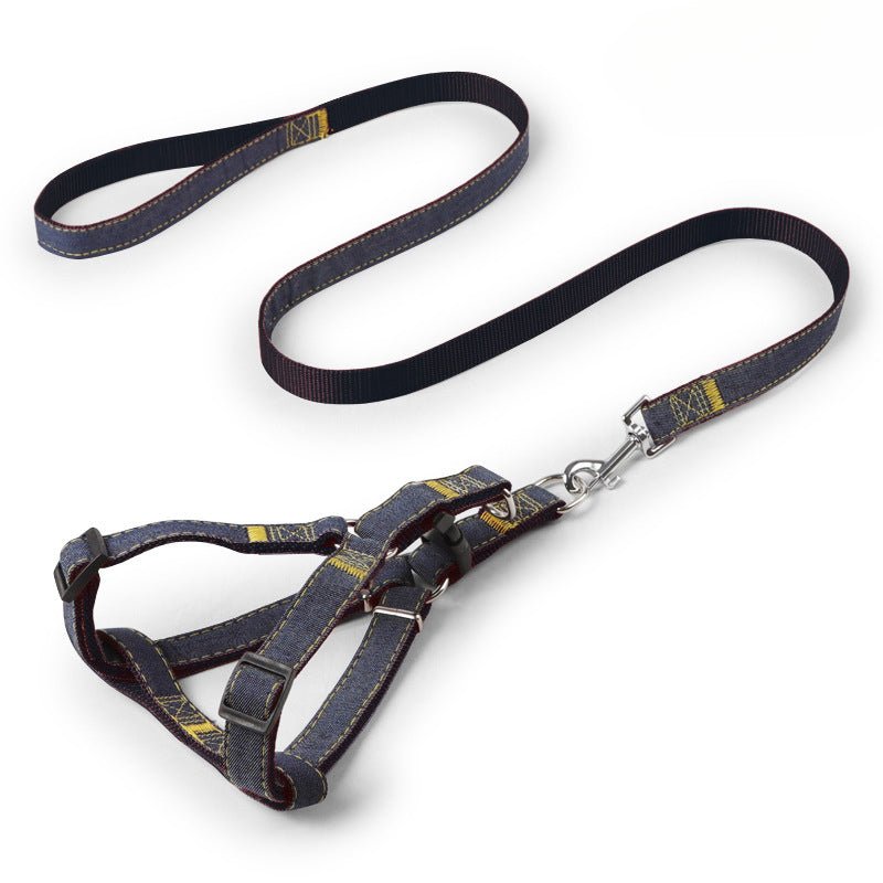 Durable Stitched Dog Harness and Leash Set - MeowGo