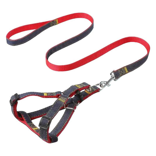 Durable Stitched Dog Harness and Leash Set - MeowGo